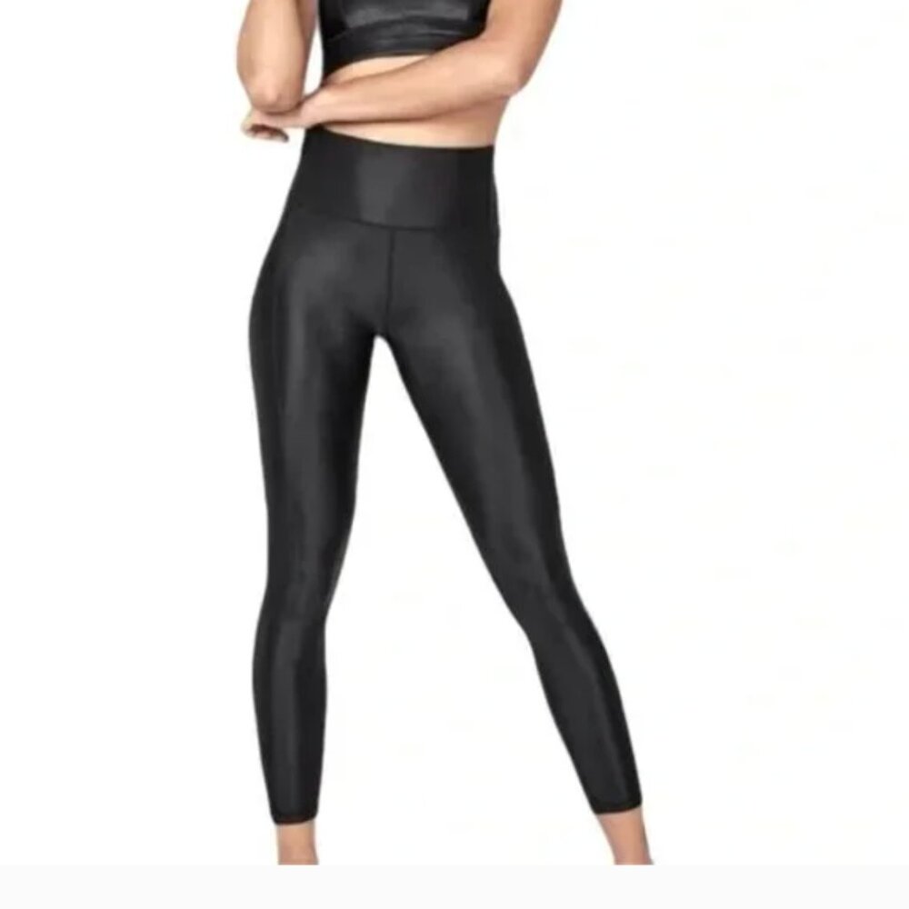 Sweaty Betty Black High Shine High Waist Legging 7/8 Length - Size XS